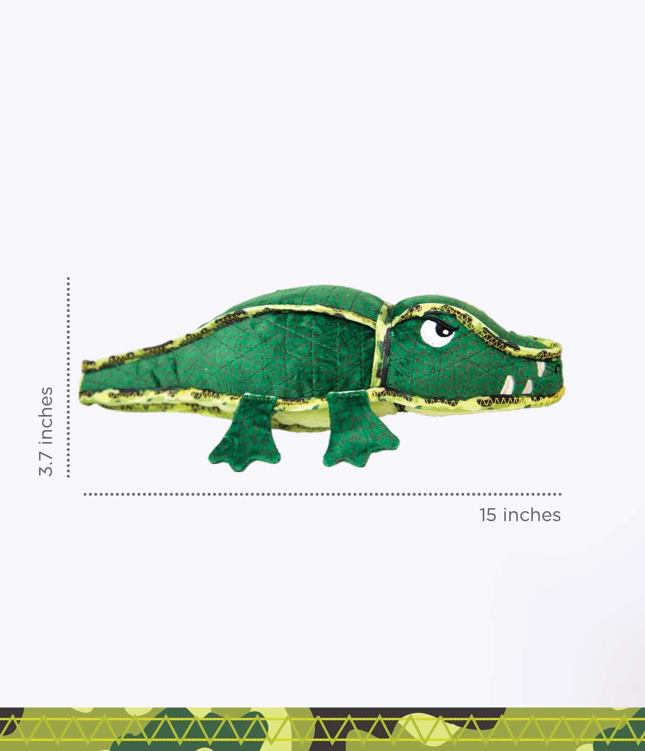 Outward Hound Xtreme Seamz Alligator Dog Toy - Medium