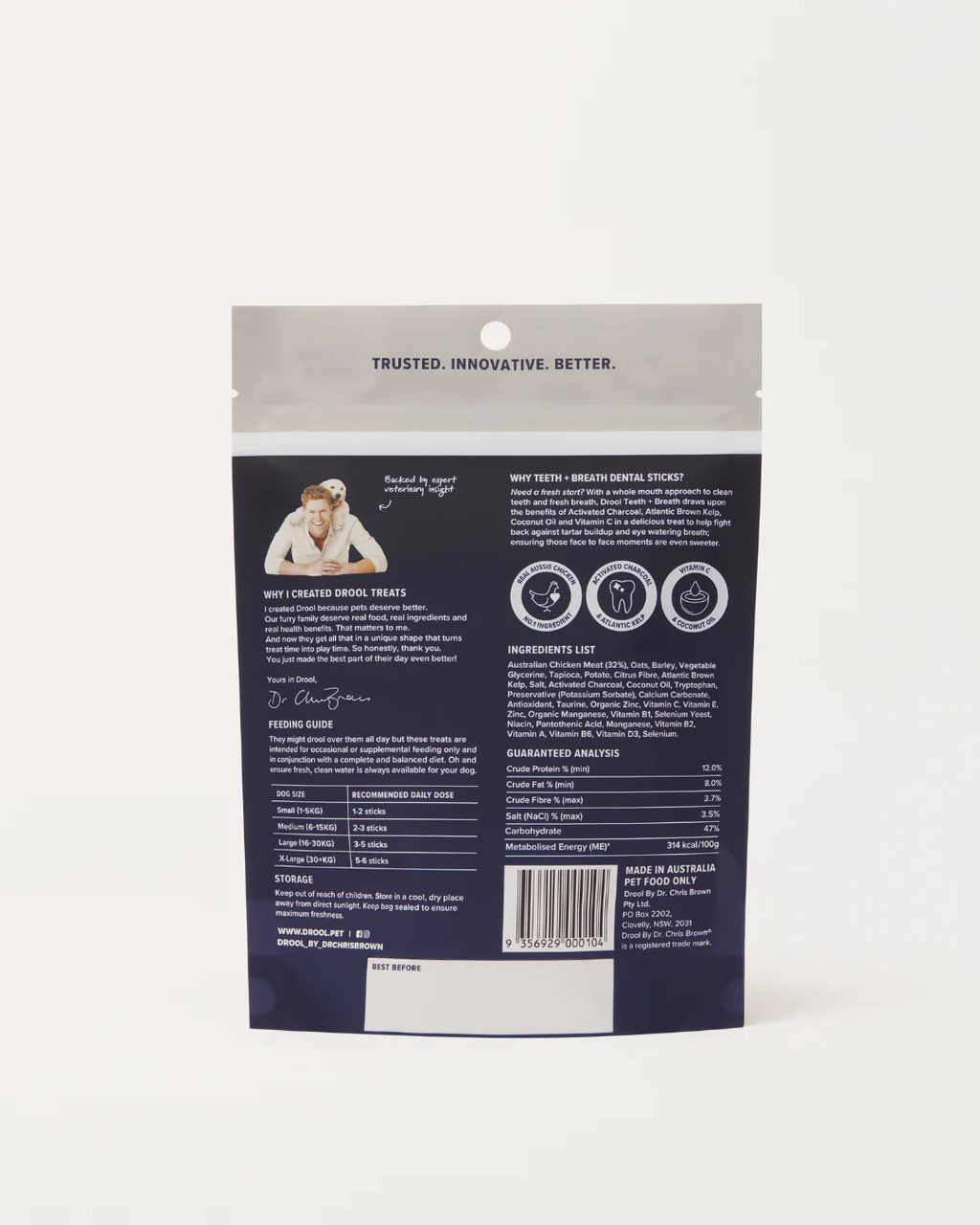 Drool Teeth and Breath Dog Stick 110g