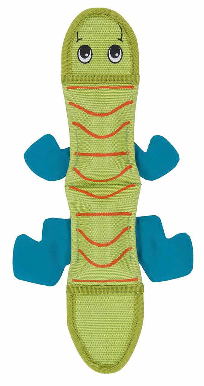 Outward Hound Dog Fire Biterz Lizard Squeaky Dog Toy - 2 Squeak