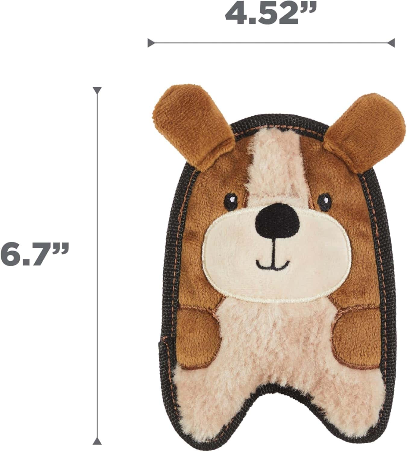 Outward Hound Dog Invincibles XS Puppy Dog Toy - Brown