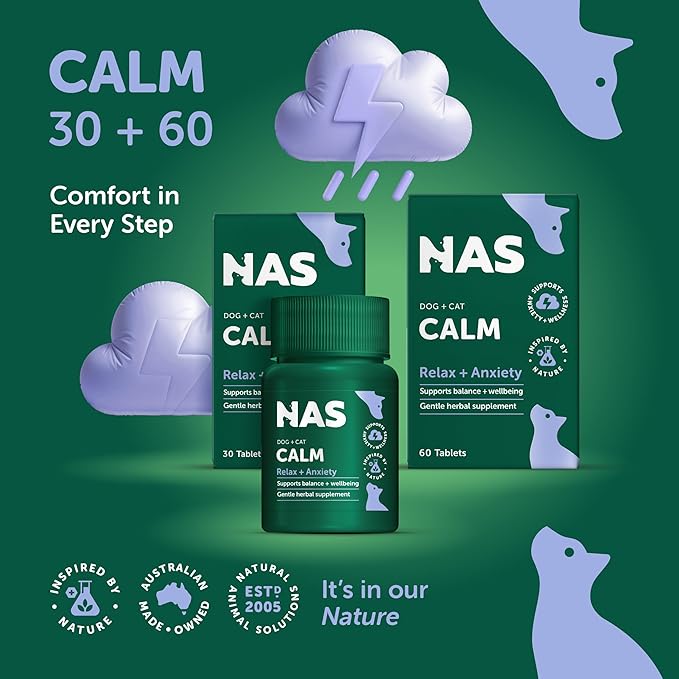 Natural Animal Solutions NAS Calm for Dogs and Cats Tablets