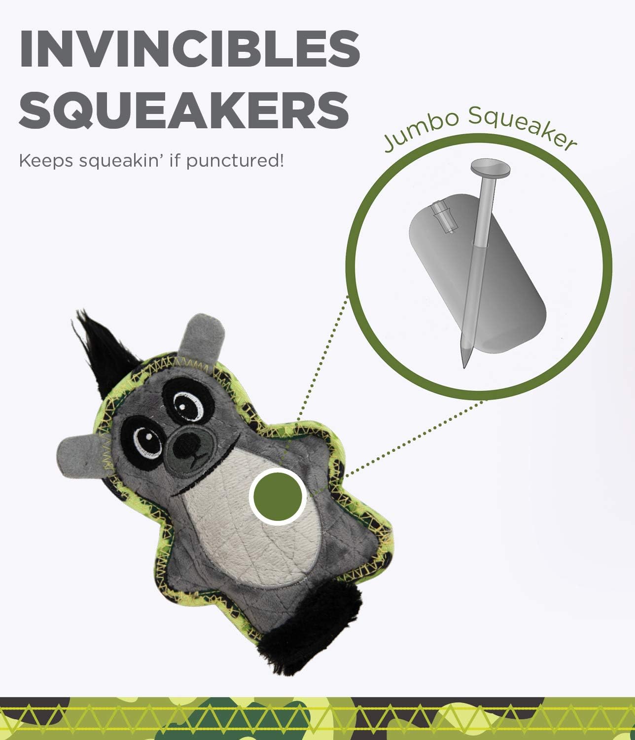 Outward Hound Xtreme Seamz Lemur Dog Toy - Small