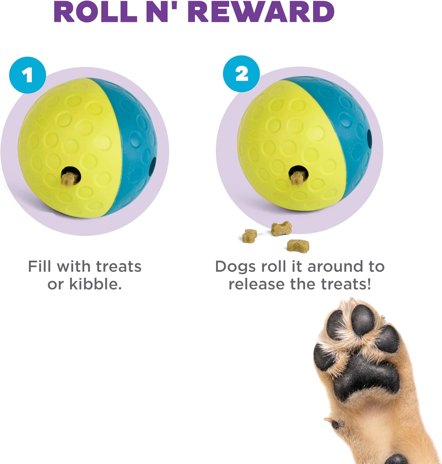 Nina Ottosson Dog Treat Tumble Small Dog Toy - Blue
