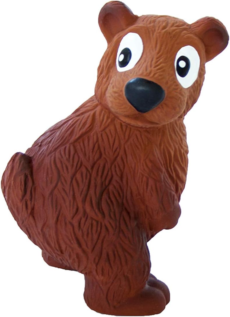 Outward Hound Tootiez Latex Rubber Grunter Bear Dog Toy - Small