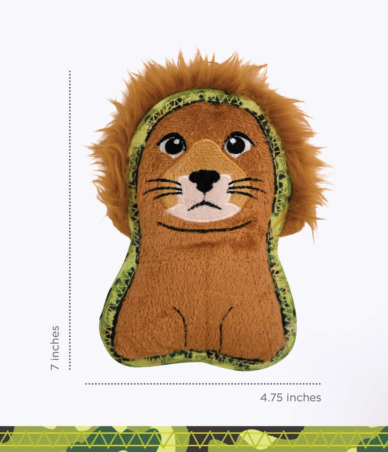 Outward Hound Xtreme Seamz Lion Dog Toy - Small