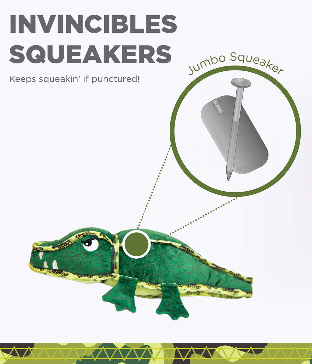 Outward Hound Xtreme Seamz Alligator Dog Toy - Medium