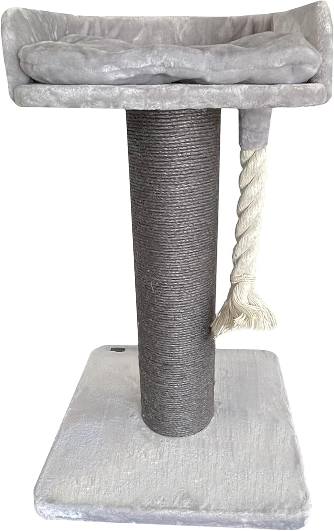 Cattitude Cat Scratch Post Lounger Grey