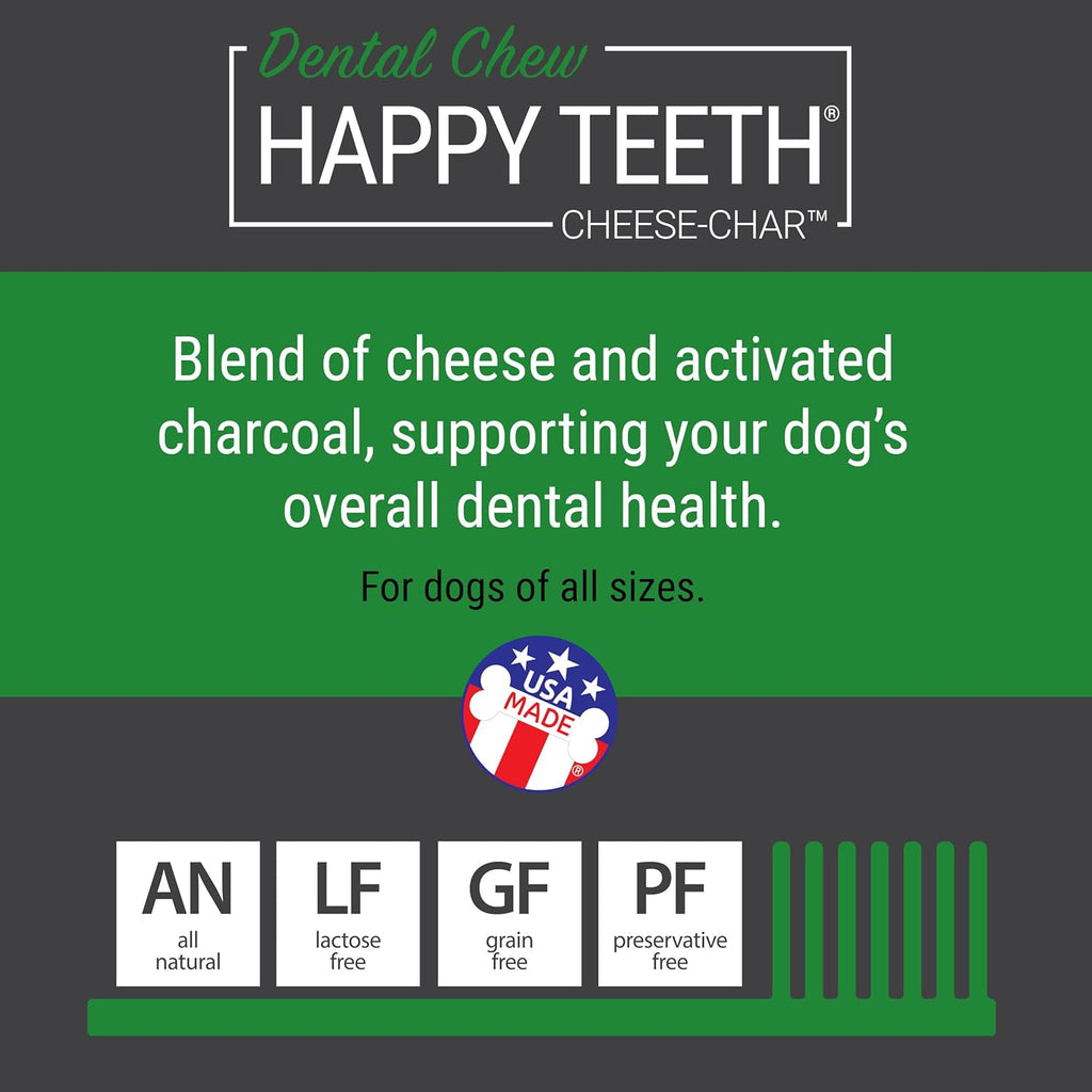 Himalayan Dog Chew Happy Teeth Cheese-char with Activated Charcoal