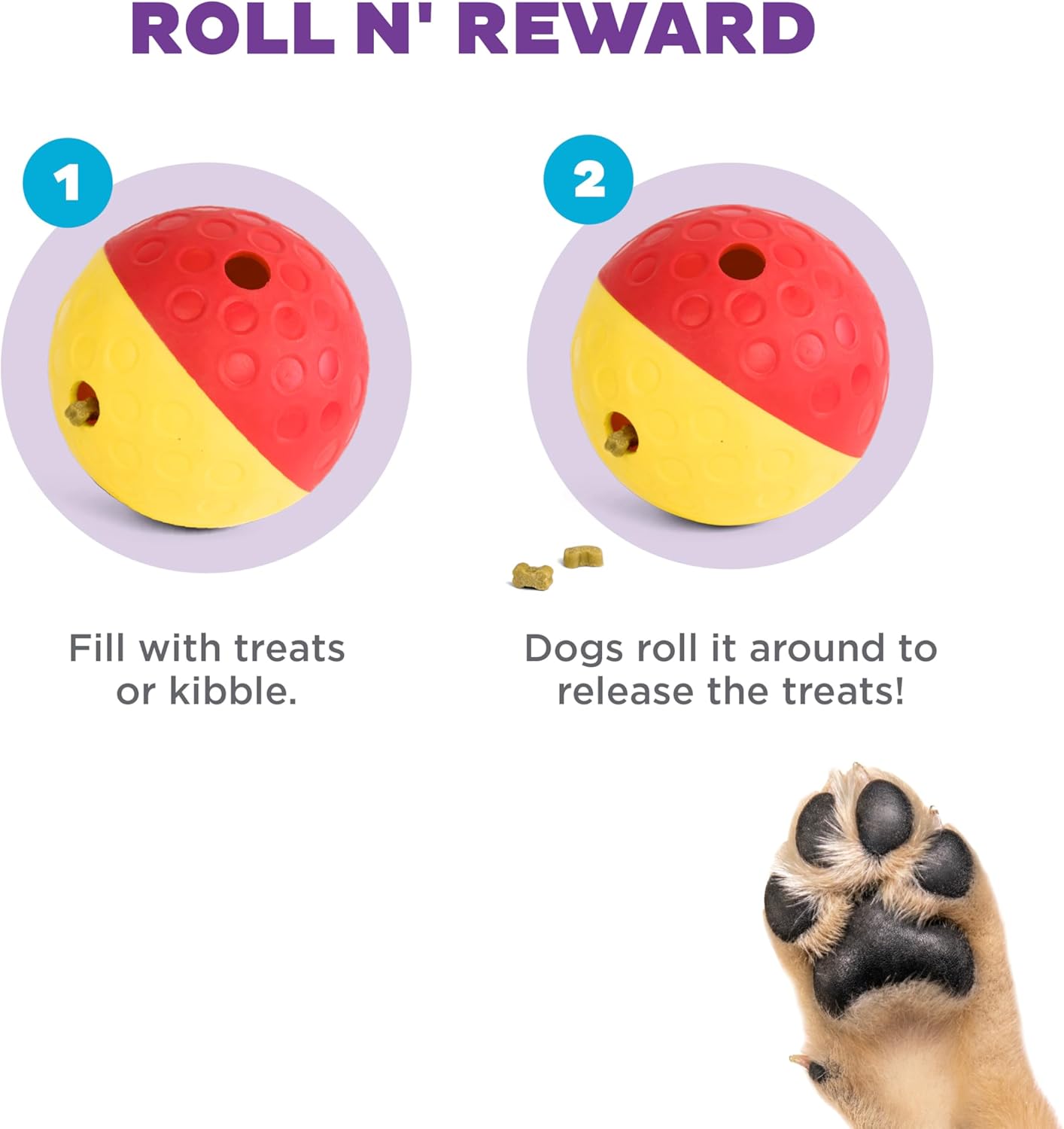 Nina Ottosson Dog Treat Tumble Large Dog Toy - Red