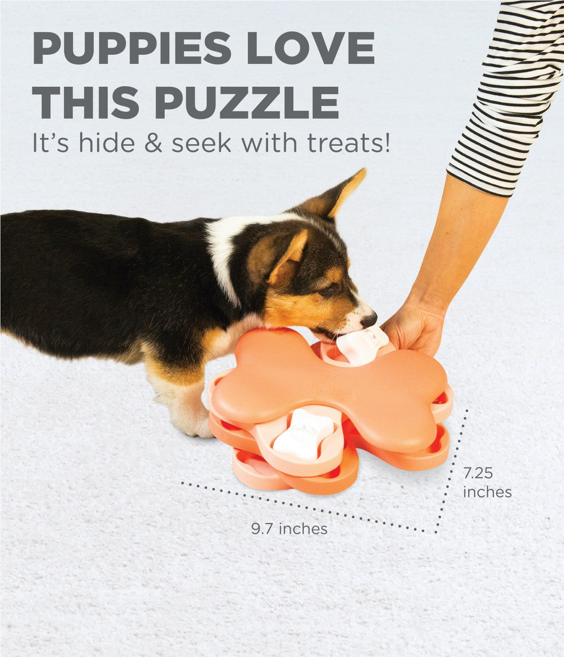 Nina Ottosson Puppy Tor0do Interactive Treat Puzzle Dog Toy - Pink