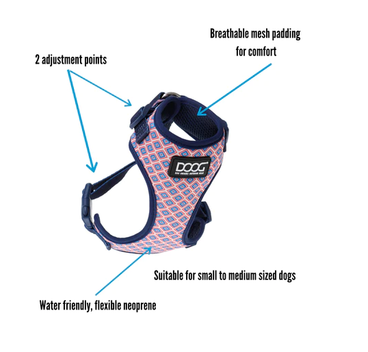 Doog Neoflex Dog Harness - Rin Tin Tin (Neon)