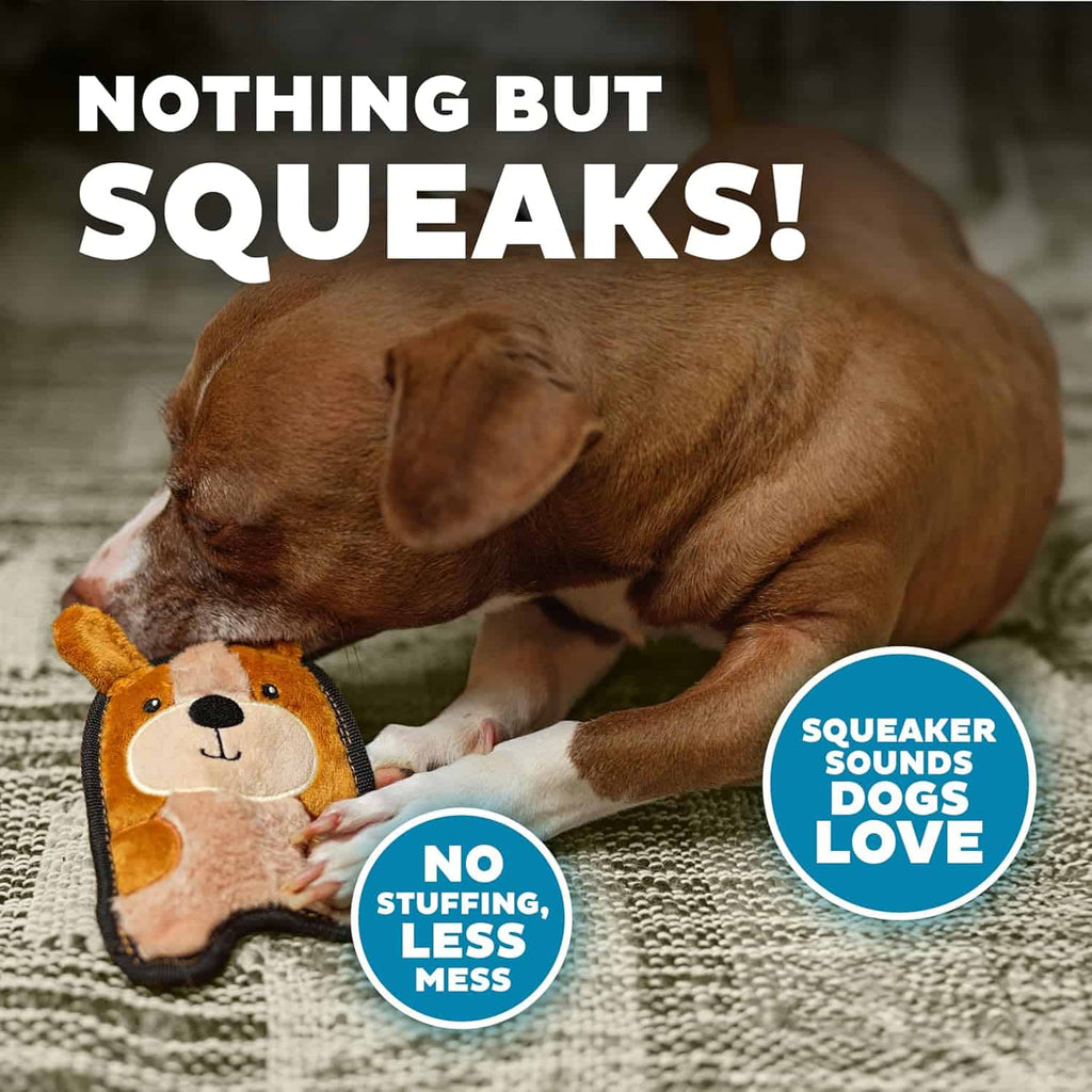 Outward Hound Dog Invincibles XS Puppy Dog Toy - Brown