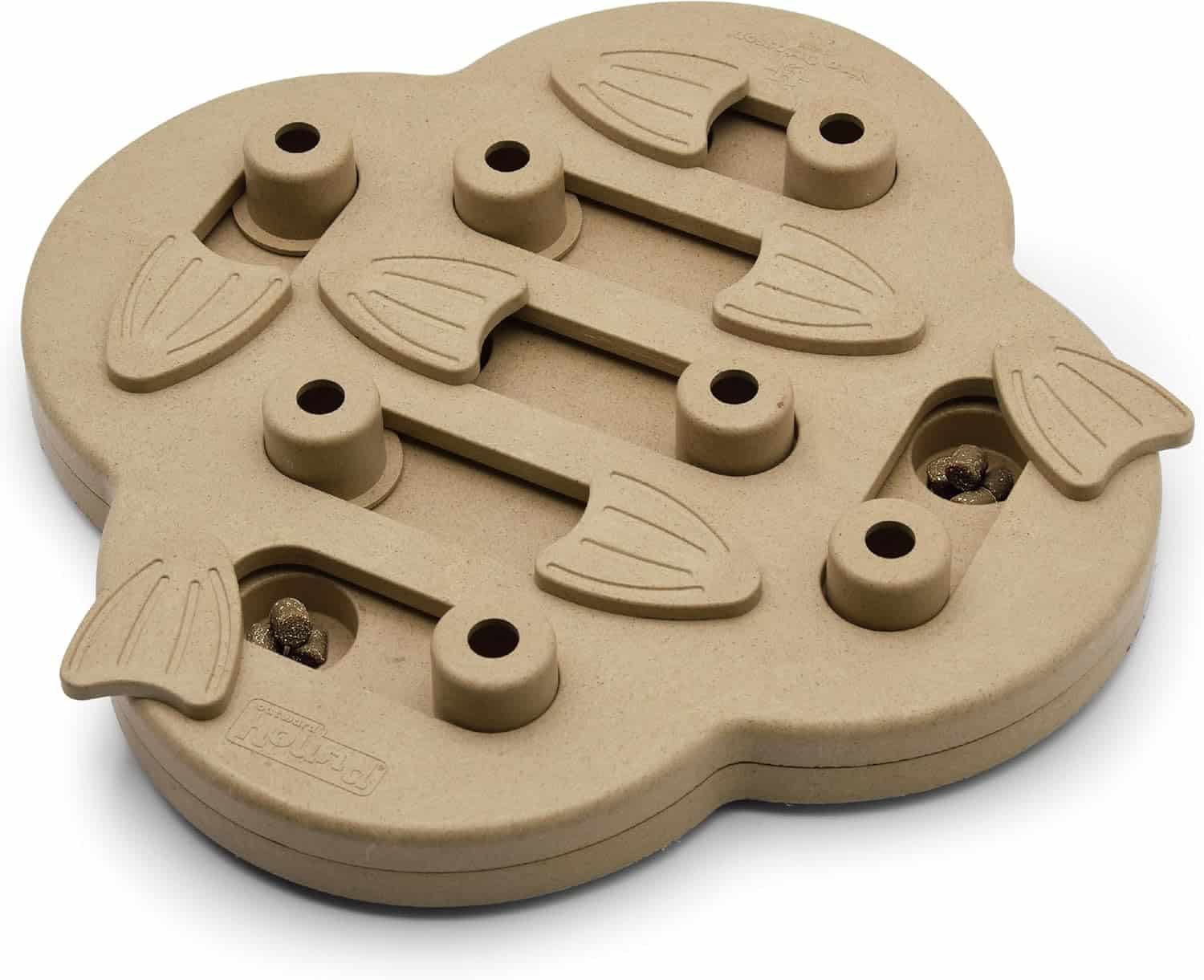 Nina Ottosson Dog Hide N' Slide Interactive Treat Puzzle Dog Toy - Tan