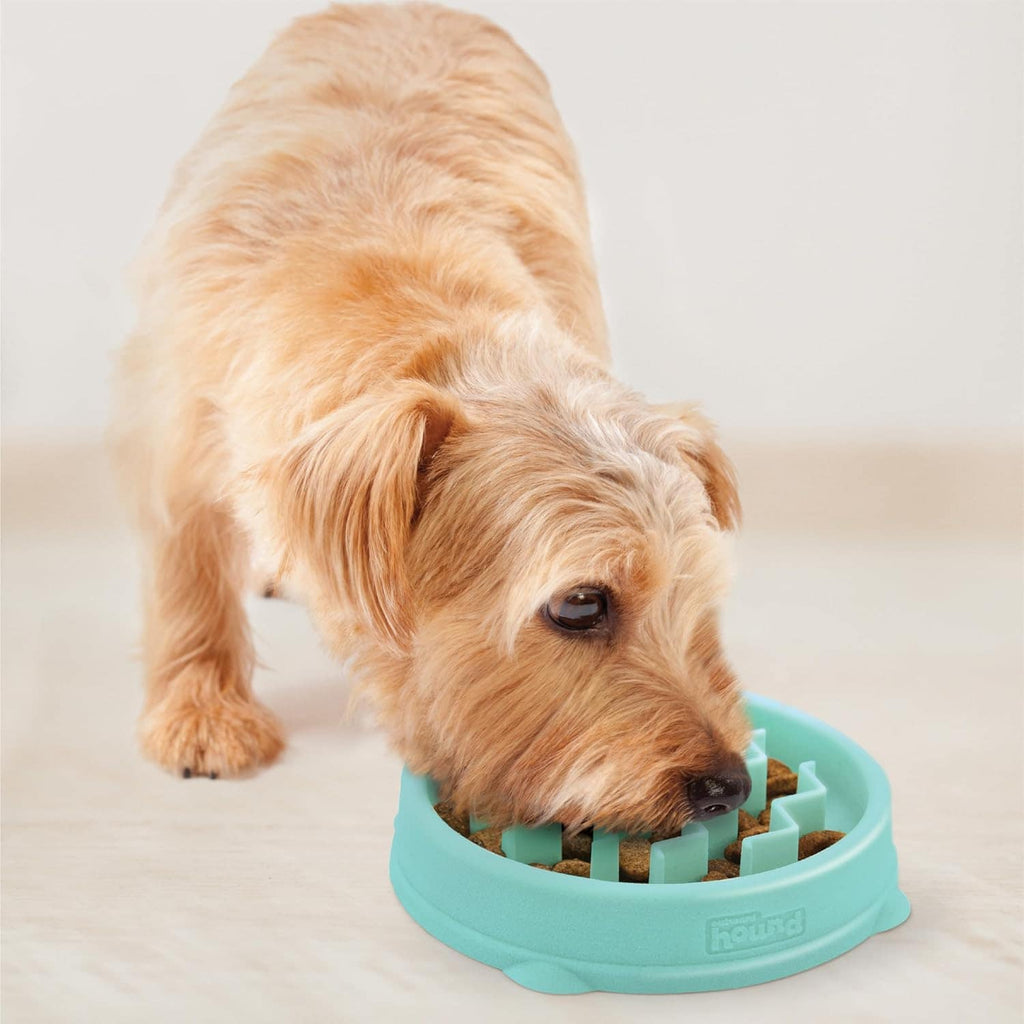 Outward Hound Fun Feeder Wave Slow Feeder Dog Bowl Extra Small - Mint