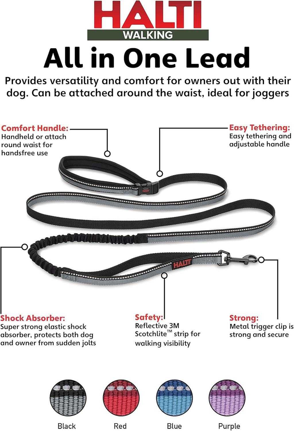 Halti Active Lead Dog Leash Large