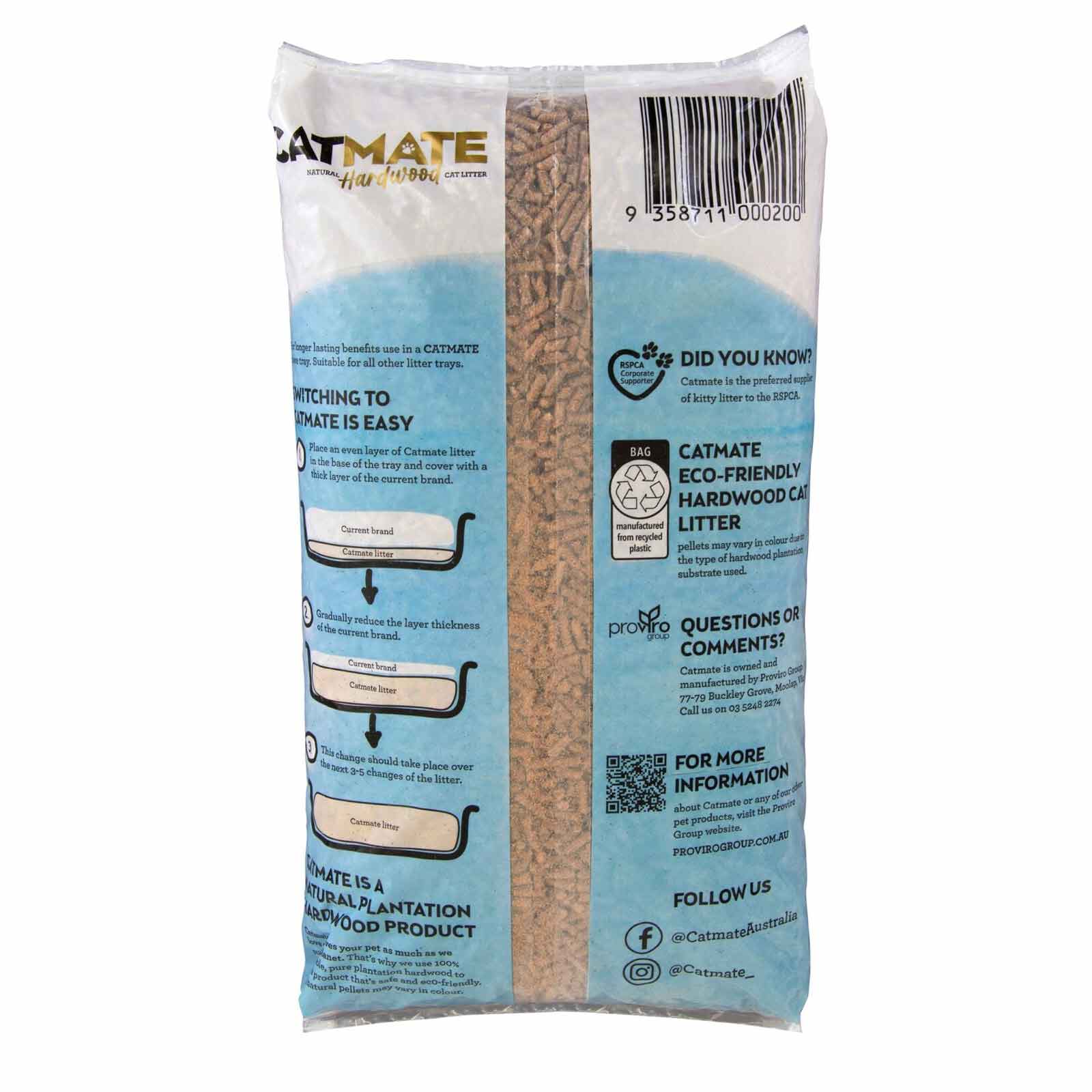 Catmate Hardwood Pellet Litter 10kg For Cats