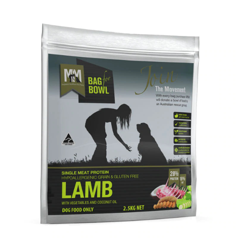 Meals for Mutts Grain & Gluten Free Single Protein Lamb Dry Dog Food