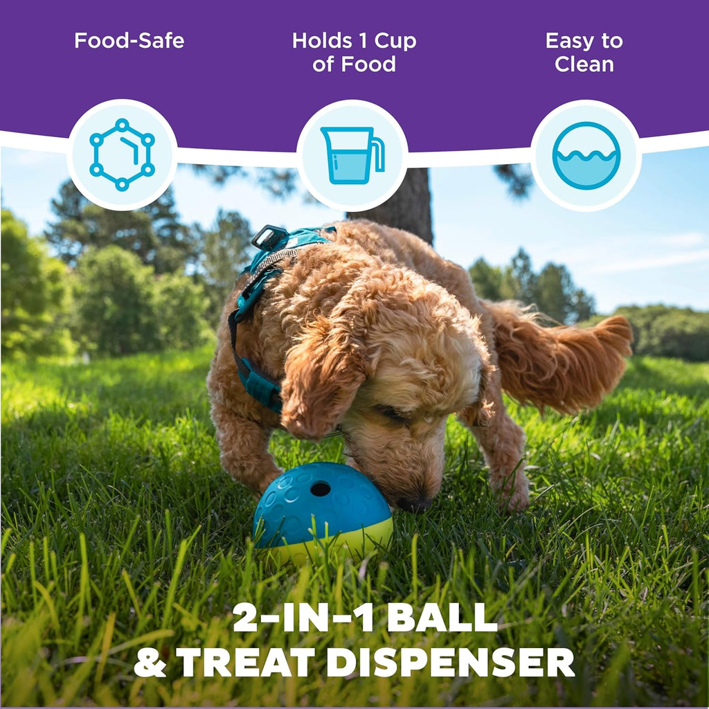 Nina Ottosson Dog Treat Tumble Small Dog Toy - Blue
