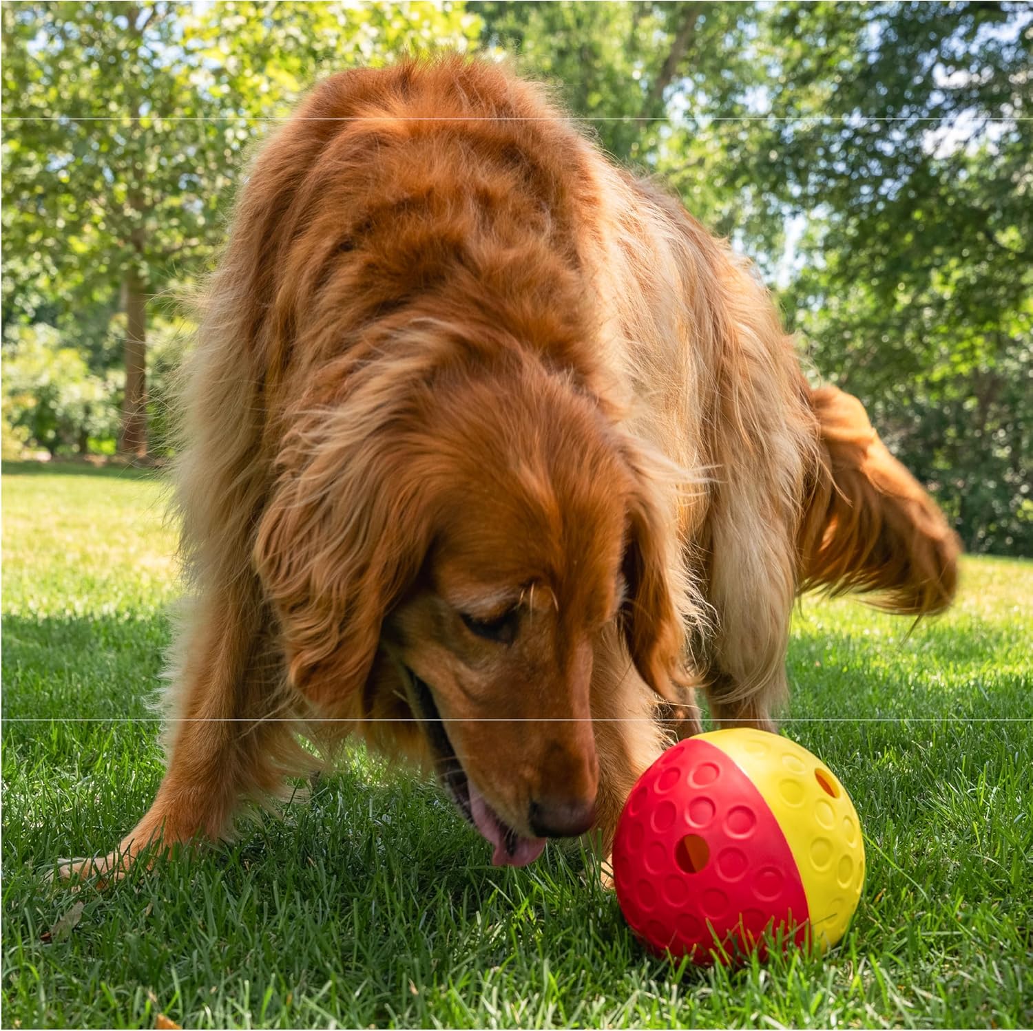 Nina Ottosson Dog Treat Tumble Large Dog Toy - Red