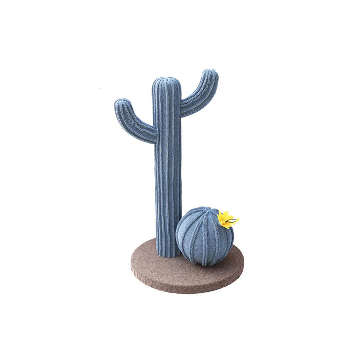 Cattitude Cat Scratch Post Blue Torch Cactus