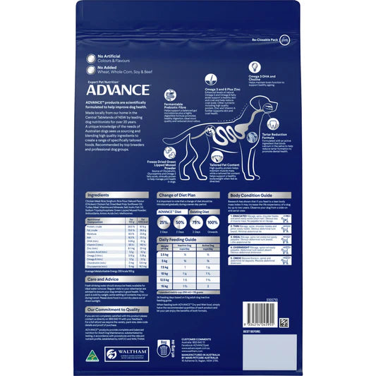 Advance Healthy Ageing Small Breed Dog Chicken with Rice 3kg