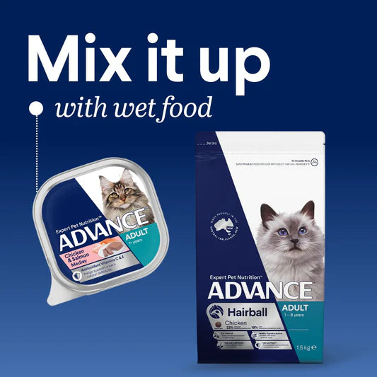 Advance Hairball Adult Cat Dry Food Chicken with Rice