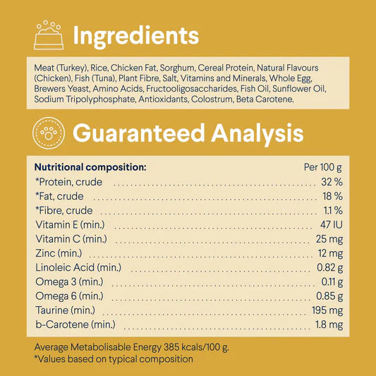 Advance Sensitive Adult Cat Dry Food Turkey with Rice 2kg