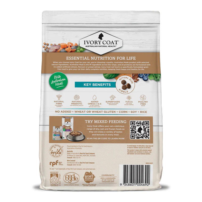 Ivory Coat Grain Free Adult Cat Ocean Fish & Salmon 4Kg (Clearance)