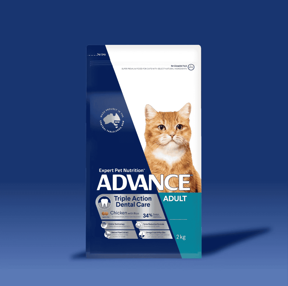 Advance Triple Action Dental Care Adult Cat Chicken with Rice 2kg