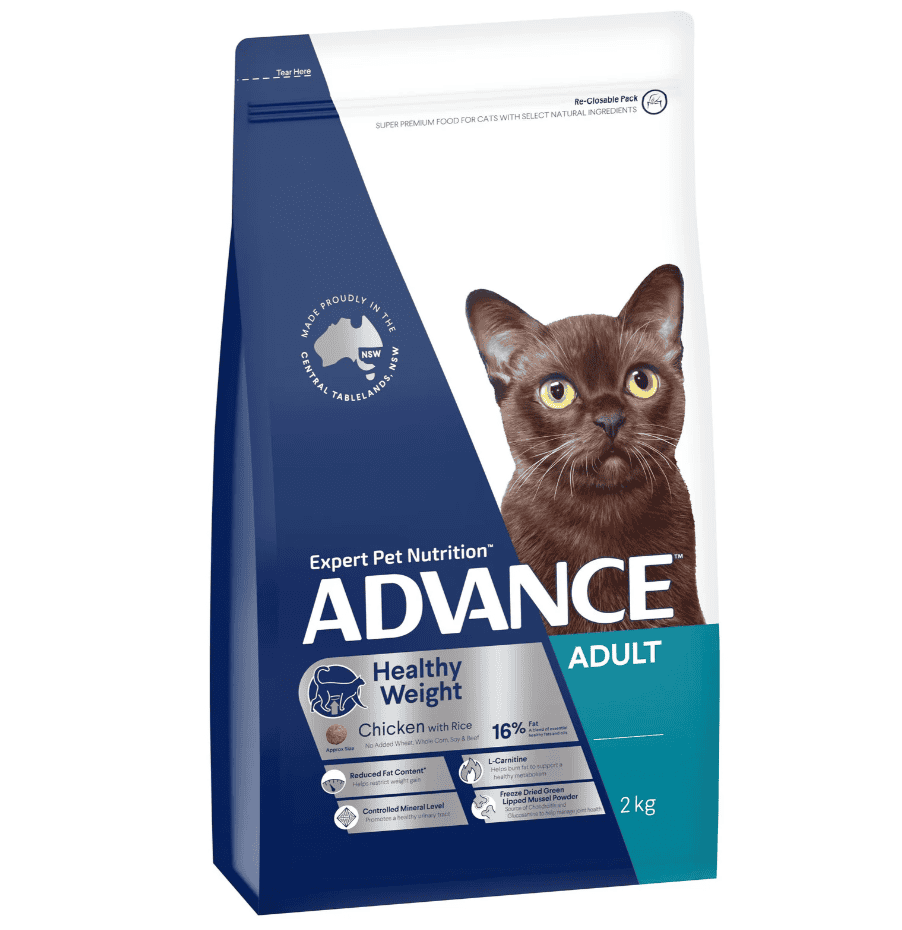 Advance Healthy Weight Light Adult Cat Dry Food 2kg