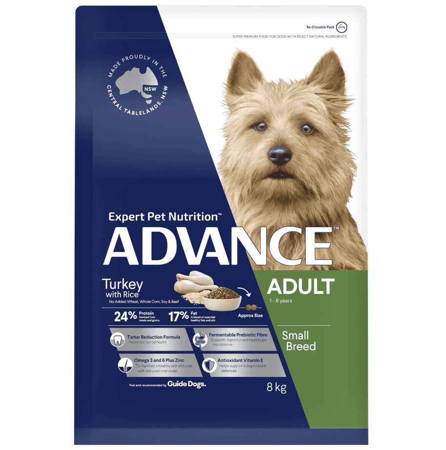 Advance Small Breed Adult Dog Food Turkey with Rice
