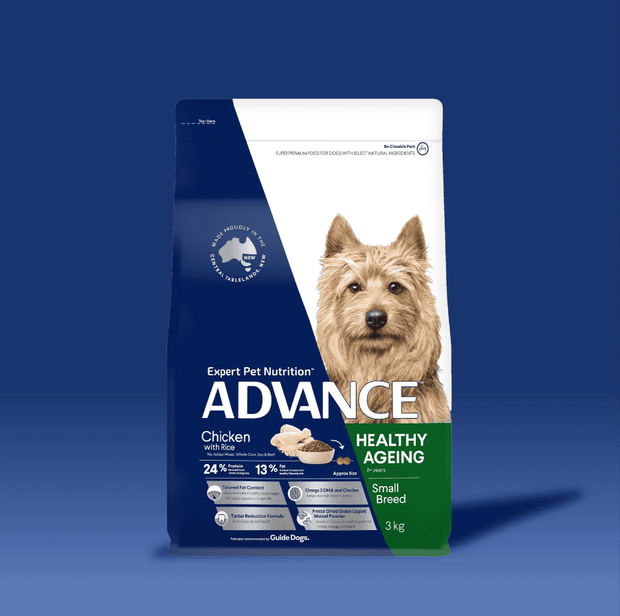 Advance Healthy Ageing Small Breed Dog Chicken with Rice 3kg