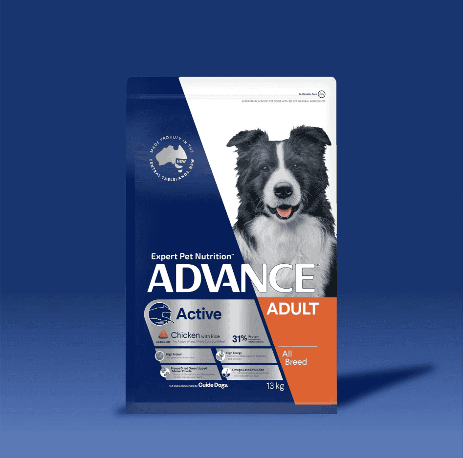 Advance Active All Breed Adult Dog Food Chicken with Rice 13kg