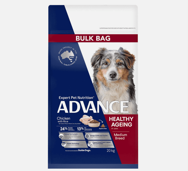 Advance Healthy Ageing Medium Breed Dog Chicken with Rice