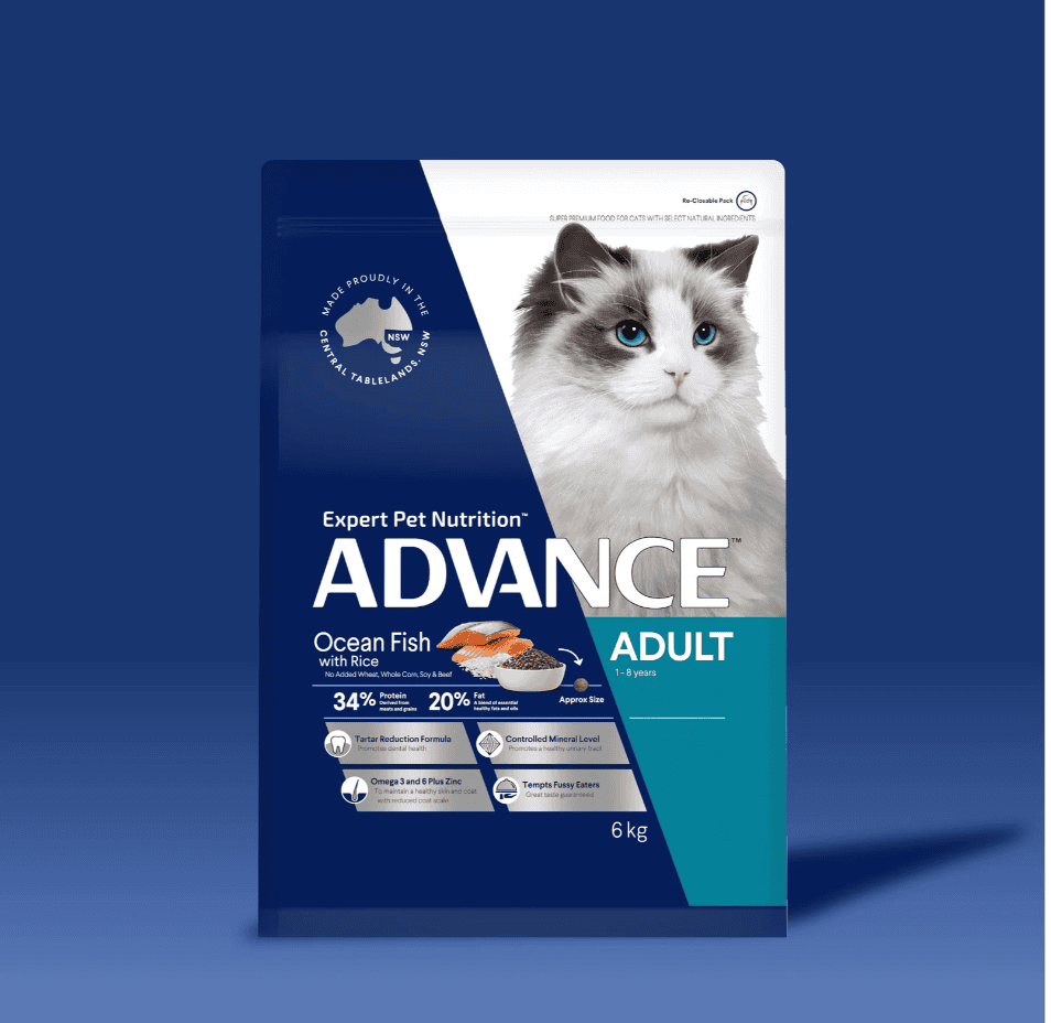 Advance Adult Cat Dry Food Ocean Fish With Rice