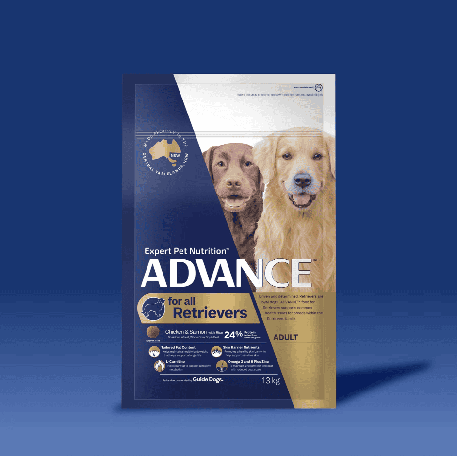 Advance Adult Dog Food for Retrievers Chicken and Salmon 13kg