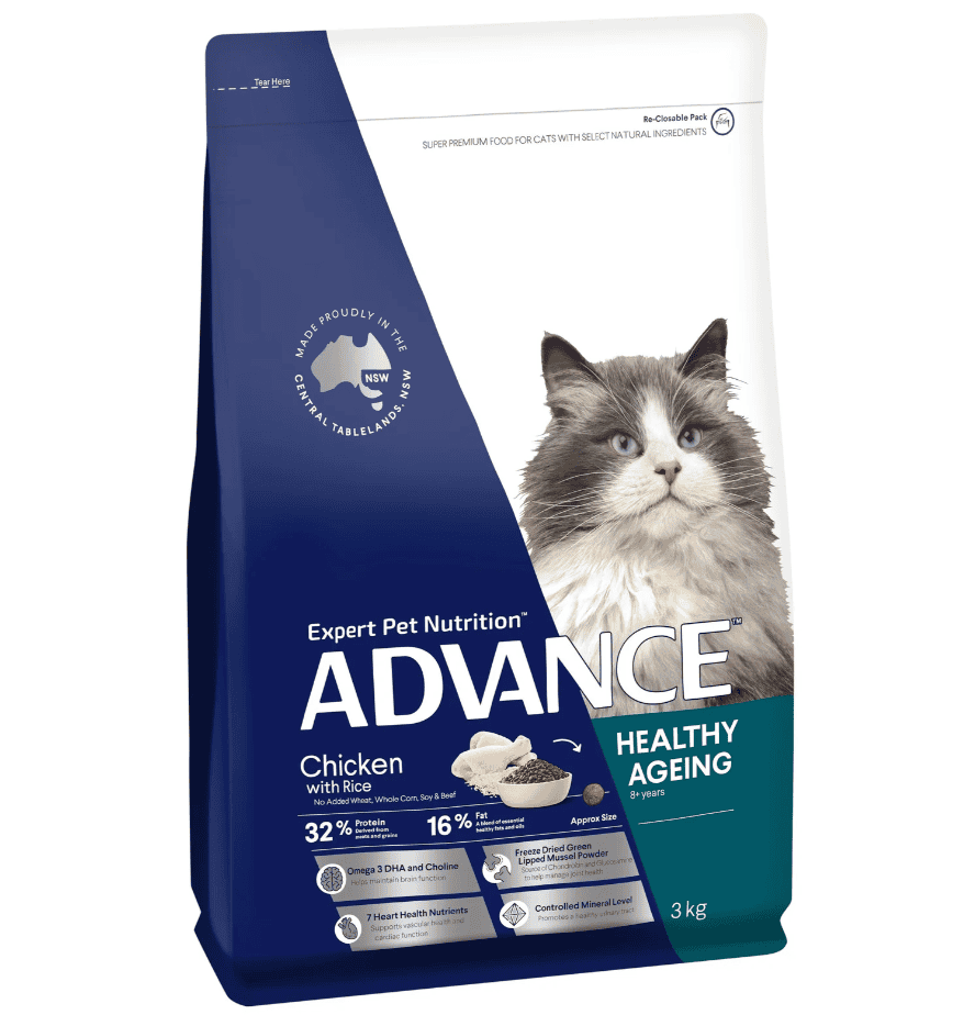 Advance Healthy Ageing Mature Cat Dry Chicken with Rice 3kg