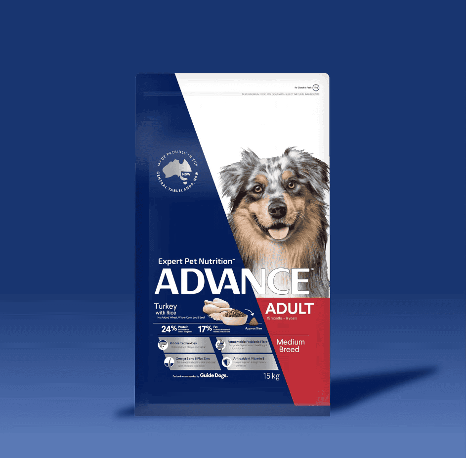 Advance Medium Breed Adult Dog Food Turkey with Rice