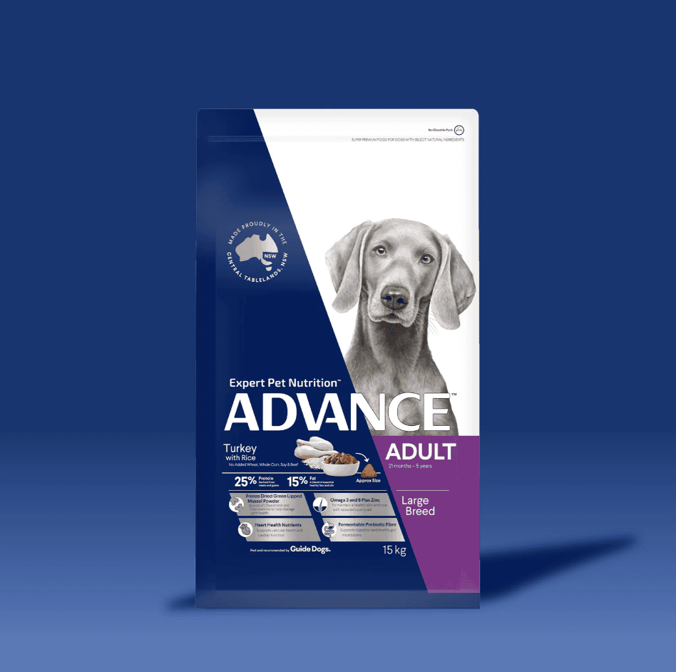 Advance Large Breed Adult Dog Food Turkey with Rice 15kg