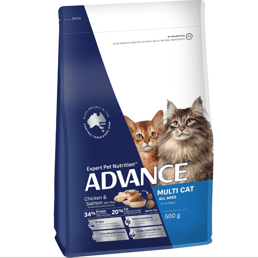 Advance Multi Cat Dry Food Chicken & Salmon