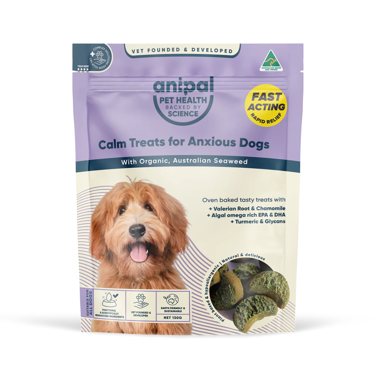 Anipal Calm Treats For Anxious Dogs 130g