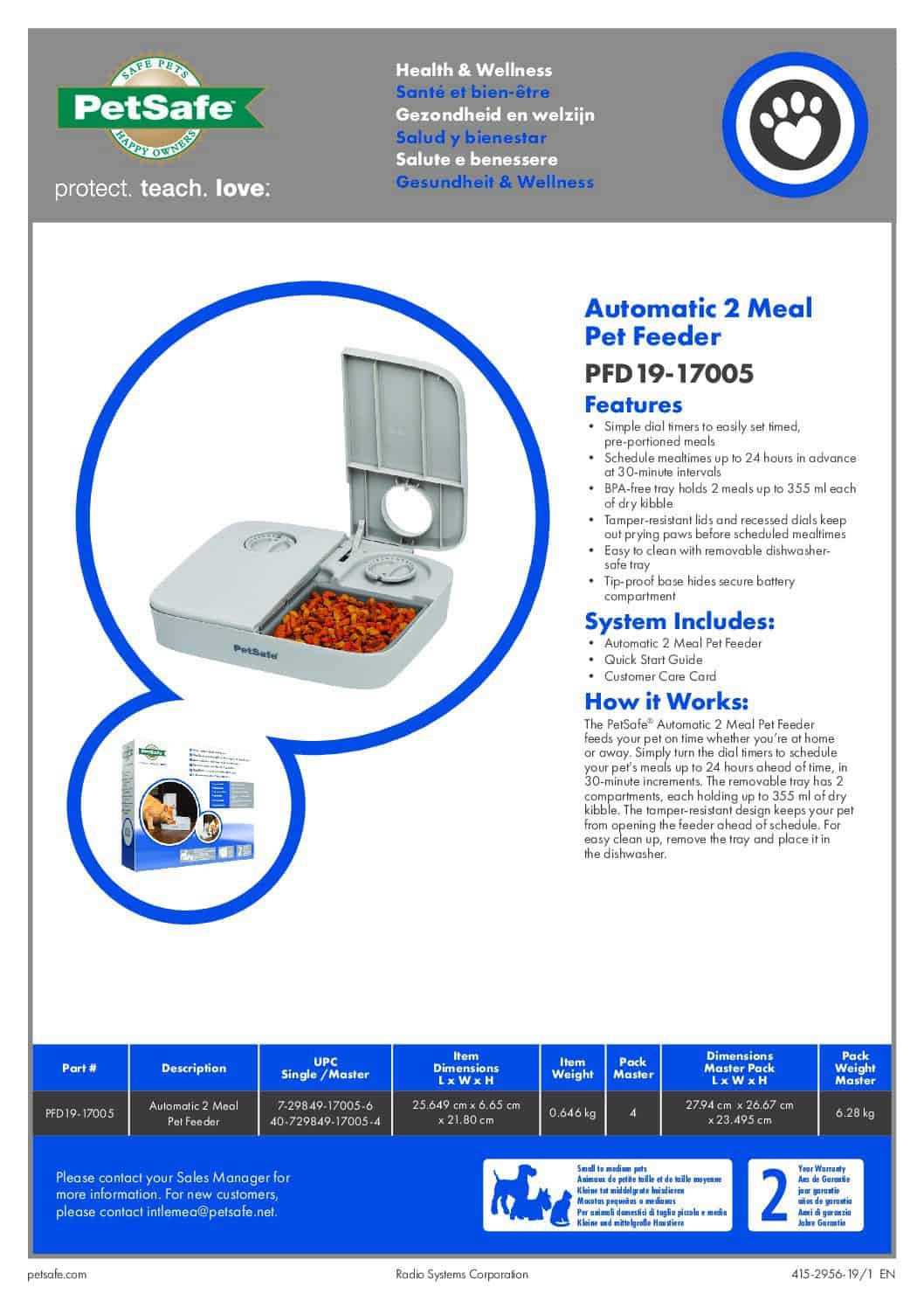 PetSafe Automatic 2 Meal Pet Feeder