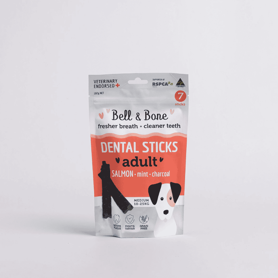 Bell & Bone Dental Stick - Salmon, Mint and Charcoal