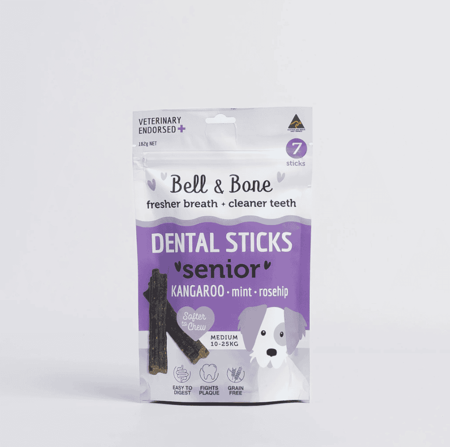 Bell & Bone Senior Dental Sticks - Kangaroo, Mint and Rosehip