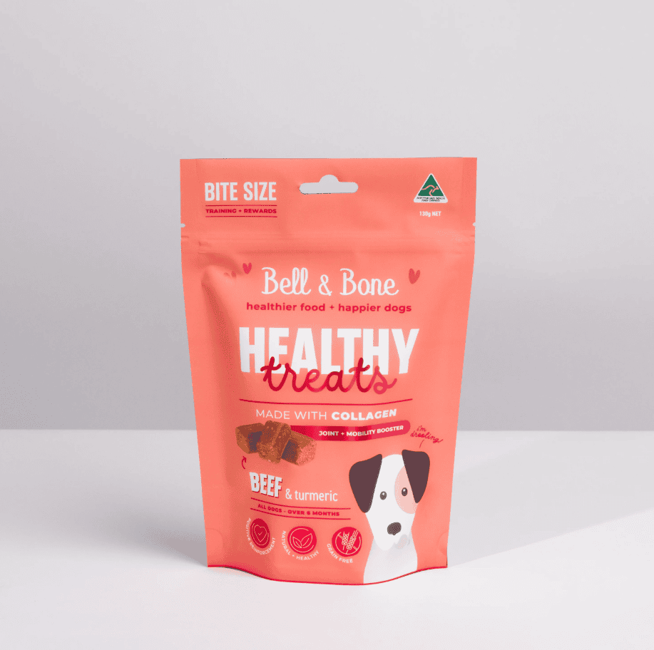 Bell & Bone Healthy Treats, Joint+Mobility Booster - Beef & Turmeric 130g
