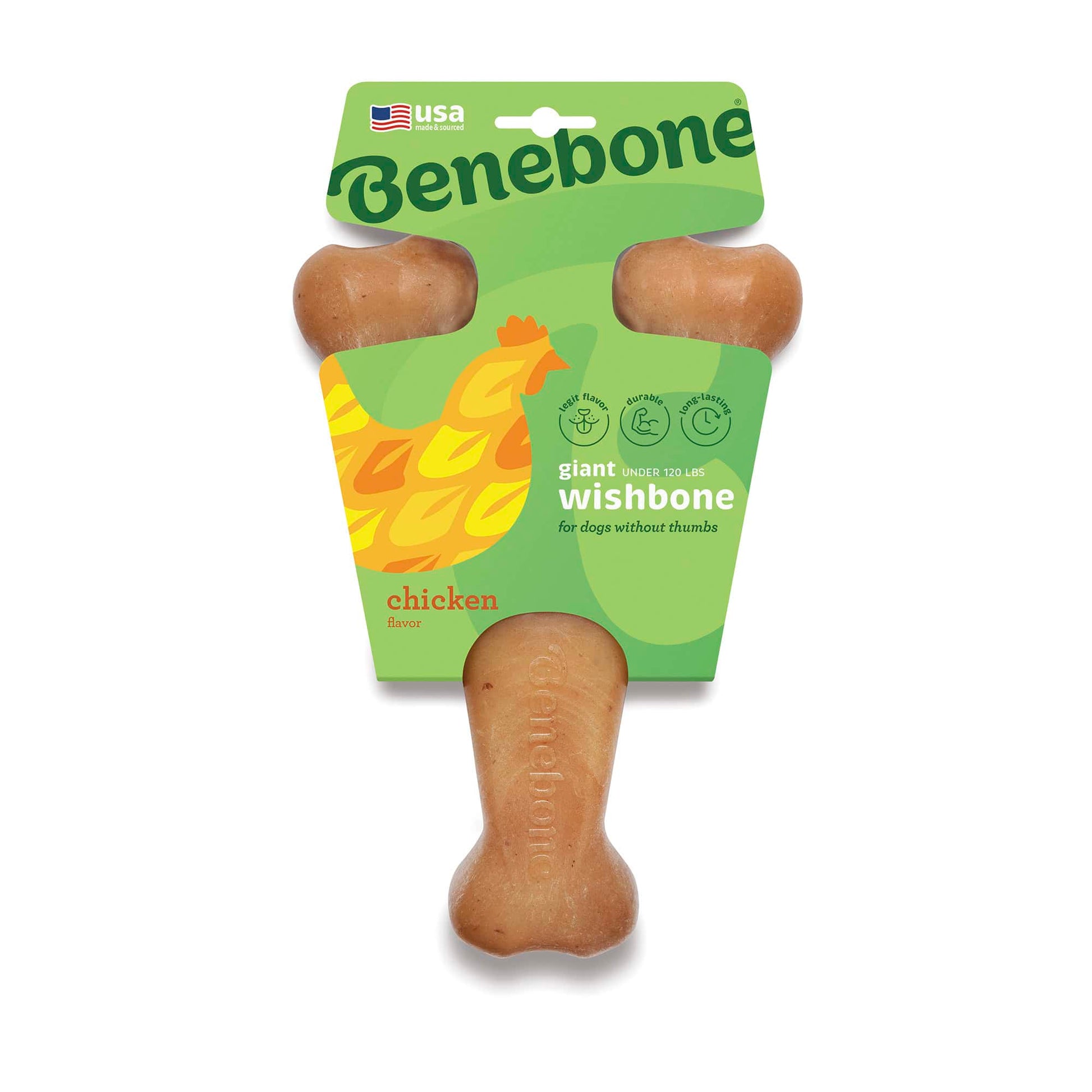 Benebone Chicken Wishbone Dog Chew Toy