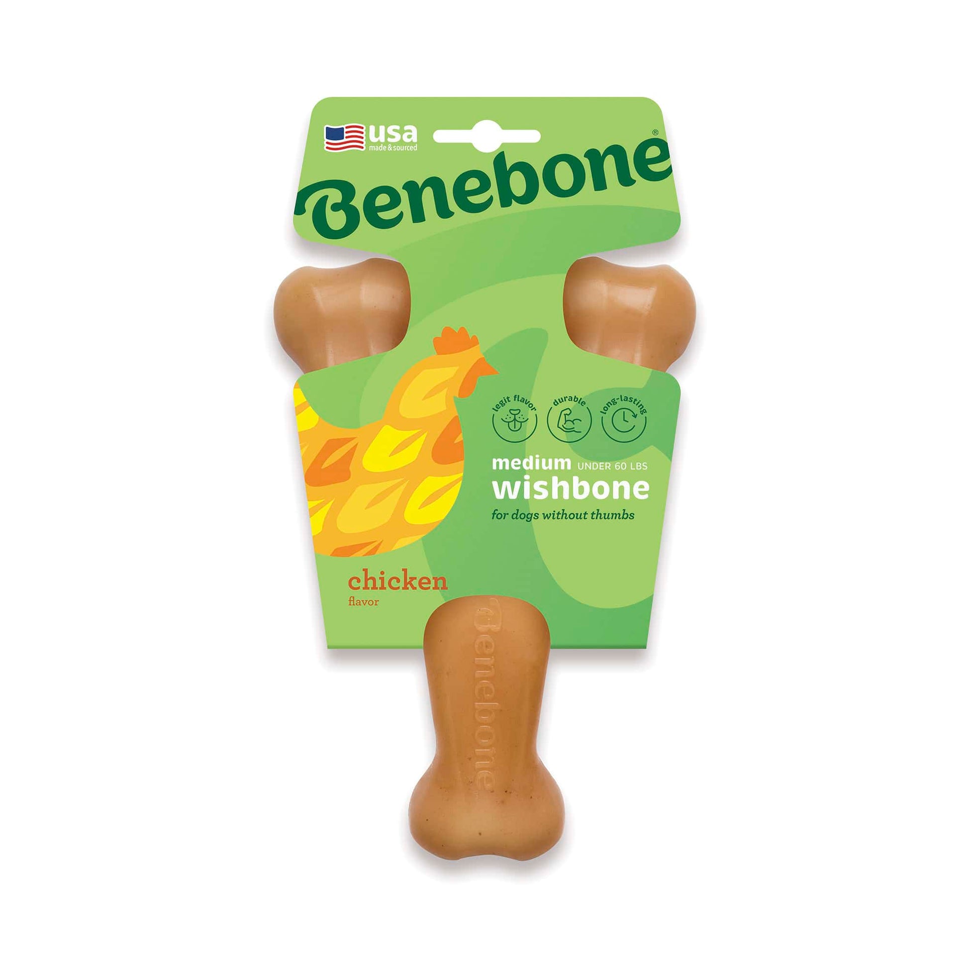 Benebone Chicken Wishbone Dog Chew Toy