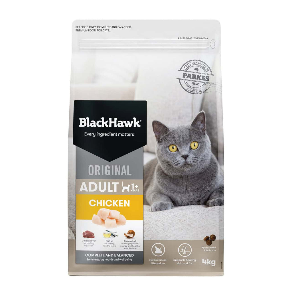 Black Hawk Adult Cat Food Chicken 4kg
