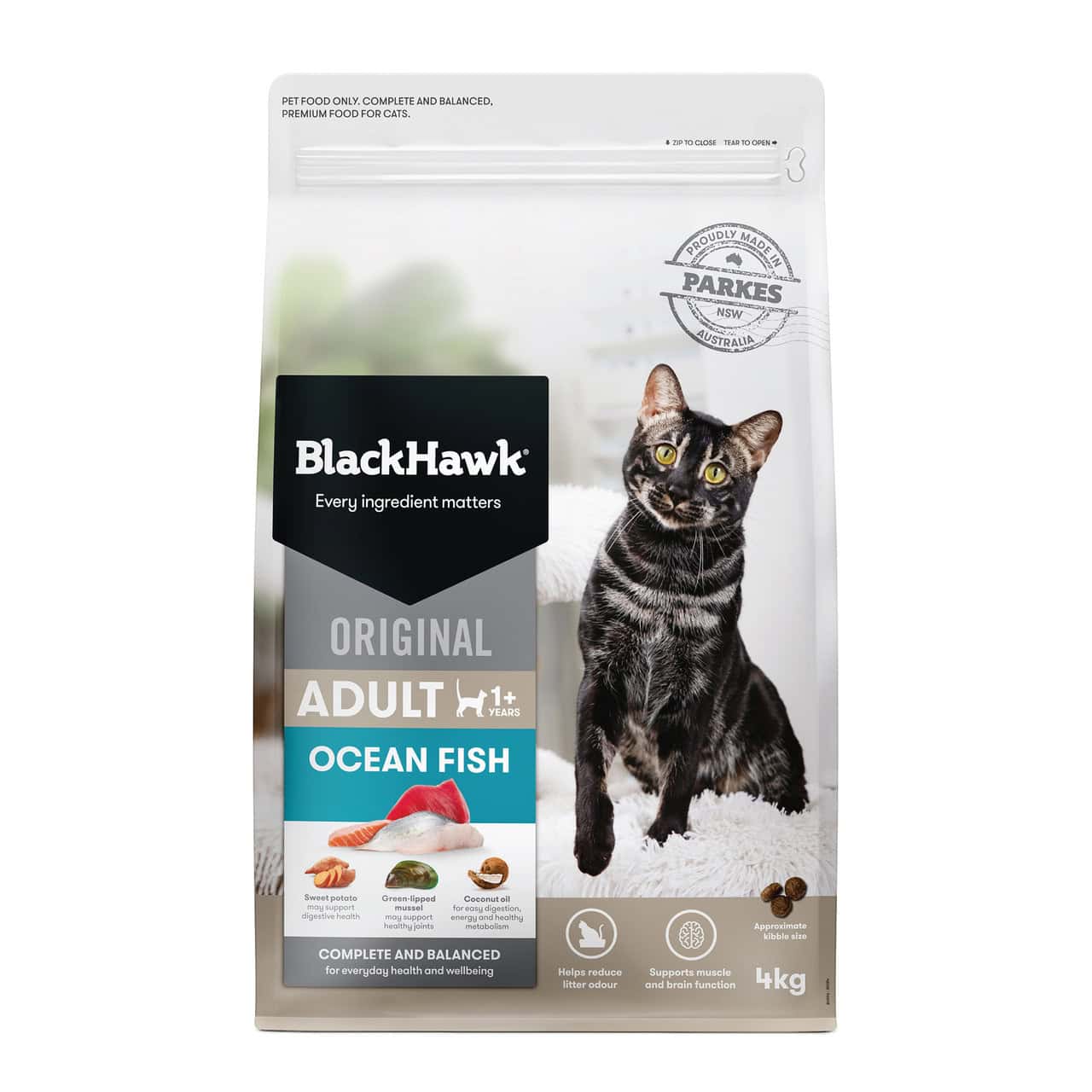Black Hawk Adult Cat Food Ocean Fish 4kg