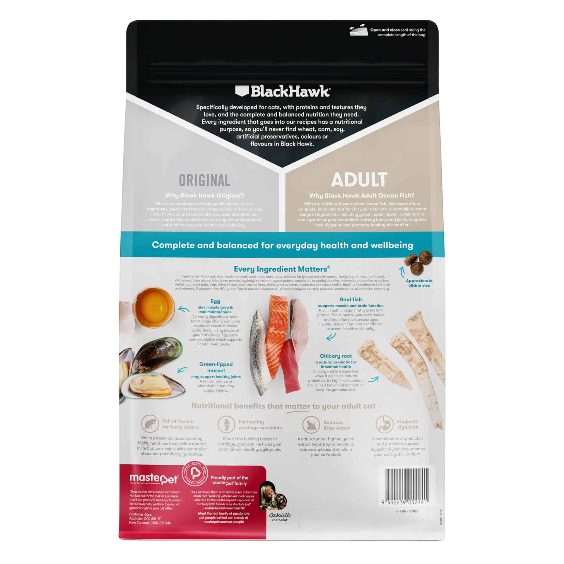 Black Hawk Adult Cat Food Ocean Fish 4kg